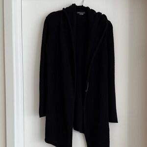 Vince Black Hooded Cardigan